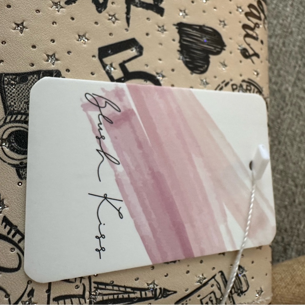 Blush Kiss Chic‎ Parisian  Women's Clutch With Double Zipper Compartments New - Picture 6 of 16